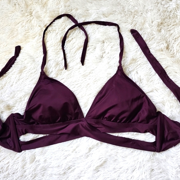Kona Sol faux wrap halter bikini top size XL - Picture 1 of 6